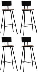 vidaXL Scaune de bar, 4 buc. , lemn masiv reciclat GartenMobel Dekor (245391)