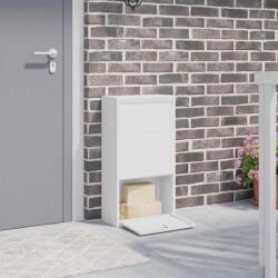 vidaXL Cutie pentru colet cu depozitare Alb 44 x 22 x 82 cm Otel GartenMobel Dekor (874920)