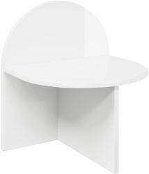 vidaXL Noptiera Alb foarte lucios 40 x 35, 5 x 45, 5 cm Lemn prelucrat GartenMobel Dekor (8001139)