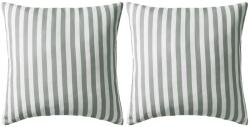 vidaXL Perne de exterior, 2 buc, imprimeu dungi, 45 x 45 cm, gri GartenMobel Dekor (132309)