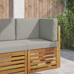 vidaXL Perna pentru canapea de exterior 3 pcs Gri Poliester GartenMobel Dekor (900745)