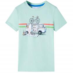 vidaXL Tricou pentru copii, verde menta deschis, 128 GartenMobel Dekor (12047)