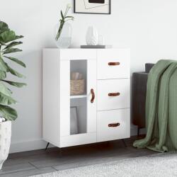 vidaXL Servanta, alb extralucios, 69, 5x34x90 cm, lemn compozit GartenMobel Dekor (828014) Comoda