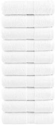 vidaXL Prosoape de baie premium SOLUND, 10 buc. , albe, 30x30 cm, 600 g/m2 GartenMobel Dekor (137118) Prosop
