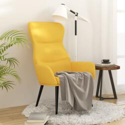 vidaXL Scaun de relaxare, galben mustar, material textil GartenMobel Dekor (341078)