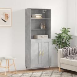 vidaXL Dulap înalt, gri beton, 69, 5x34x180, lemn compozit GartenMobel Dekor (3189937) Comoda