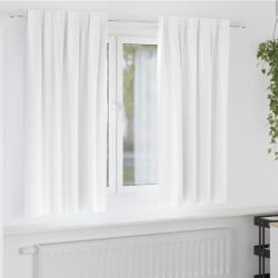 vidaXL Perdele Opaque cu Inel 2 pcs Alb stralucitor 175 x 140 cm GartenMobel Dekor (4107494)