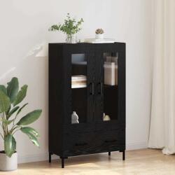 vidaXL Bufet cu sertar Stejar Negru 69, 5 x 31 x 115 cm Lemn compozit GartenMobel Dekor (882525) Comoda