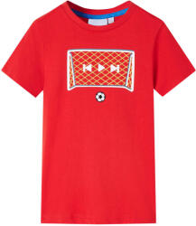 vidaXL Tricou pentru copii, rosu, 128 GartenMobel Dekor (12427)