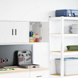vidaXL Dulap de perete de garaj alb din lemn prelucrat GartenMobel Dekor (860607) Comoda