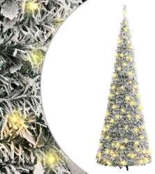 vidaXL Brad de Craciun artificial pop-up cu zapada, 150 LED-uri 180 cm GartenMobel Dekor (357758)