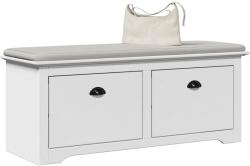 vidaXL Banca pentru hol „BODO Alba 114x40x45 cm GartenMobel Dekor (4016869)