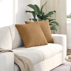 vidaXL Perne pentru canapea 2 pcs Maro 50 x 50 cm GartenMobel Dekor (42013979)