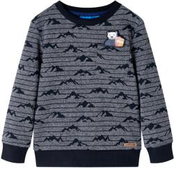vidaXL Bluzon pentru copii, bleumarin melanj, 128 GartenMobel Dekor (13152)