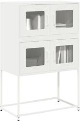 vidaXL Dulap înalt, alb, 68x39x107 cm, otel GartenMobel Dekor (853349) Comoda