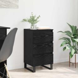 vidaXL Bufet cu sertar Stejar negru Lemn compozit GartenMobel Dekor (881716) Comoda