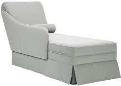 vidaXL Sezlong cu suport si cotiera dreapta catifea gri deschis GartenMobel Dekor (4009782)