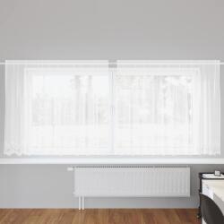 vidaXL Cortina din Dantela cu perdele Alb 160 x 300 cm Poliester GartenMobel Dekor (4107778)