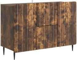 vidaXL Bufet cu sertar Stejar fumuriu 89 x 34, 5 x 62 cm Lemn prelucrat GartenMobel Dekor (894430) Comoda