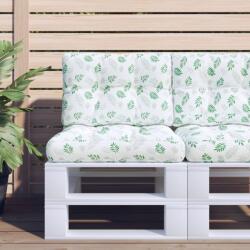 vidaXL Perne de paleti, 2 buc. , model cu frunze, textil GartenMobel Dekor (360685)