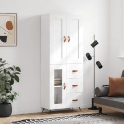 vidaXL Dulap înalt, alb, 69, 5x34x180 cm, lemn compozit GartenMobel Dekor (3199913) Comoda