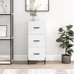 vidaXL Servanta, alb extralucios, 34, 5x34x90 cm, lemn compozit GartenMobel Dekor (828614) Comoda