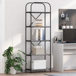 vidaXL Raft pentru carti sonoma gri 60 x 30 x 183 cm Lemn compozit GartenMobel Dekor (879854) Biblioteca