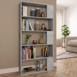 vidaXL Biblioteca/Separator, gri beton, 80x24x159 cm, lemn prelucrat GartenMobel Dekor (800103) Biblioteca