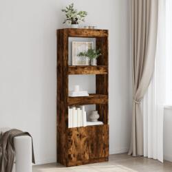 vidaXL Dulap înalt, stejar fumuriu, 63x33x180 cm, lemn prelucrat GartenMobel Dekor (3309604) Biblioteca