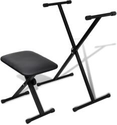 vidaXL Set suport reglabil pentru tastatura si taburet GartenMobel Dekor (70032)