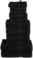 vidaXL Set de prosoape premium SOLUND, 12 piese, negru, 600 g/m2 GartenMobel Dekor (137582) Prosop