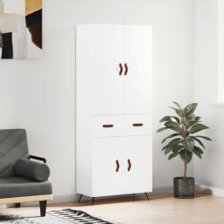 vidaXL Dulap înalt, alb, 69, 5x34x180 cm, lemn compozit GartenMobel Dekor (3198121) Comoda