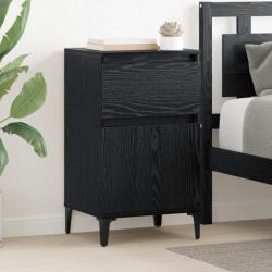 vidaXL Set 2 noptiere cu sertar si usa, stejar negru, 40 x 35 x 70 cm (881256)