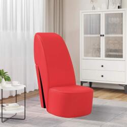 vidaXL Scaun, design toc înalt, rosu, piele ecologica GartenMobel Dekor (248646)