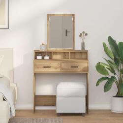 vidaXL Masa de Machiaj Stejar Artizanal 79 x 41 x 140 cm Lemn compozit GartenMobel Dekor (865144)