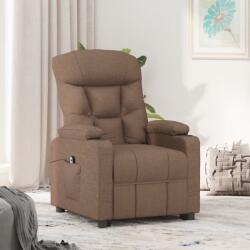 vidaXL Fotoliu rabatabil electric, maro, material textil GartenMobel Dekor (3098819)