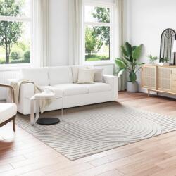 vidaXL Covor patrat crem 240x240 cm antiderapant, poliester, model Nisip Zen (42022579) Covor