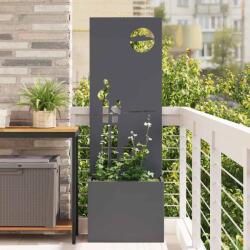 vidaXL Ghiveci de Gradina cu Panou Decorativ Antracit 50 x 140 cm GartenMobel Dekor (876471)