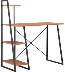 vidaXL Birou cu rafturi, negru si maro, 102 x 50 x 117 cm GartenMobel Dekor (20285)