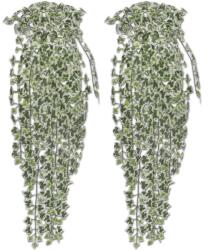 vidaXL Tufis de iedera artificiala, 2 buc. , pestrita, 90 cm GartenMobel Dekor (241367)