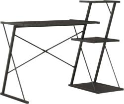 vidaXL Birou cu raft, negru, 116 x 50 x 93 cm GartenMobel Dekor (20288)
