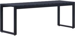 vidaXL Banca de gradina, negru, 120, 5 cm, placa PS GartenMobel Dekor (49492)