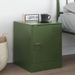 vidaXL Noptiera, verde olive, 34, 5x39x44 cm, otel GartenMobel Dekor (841615)