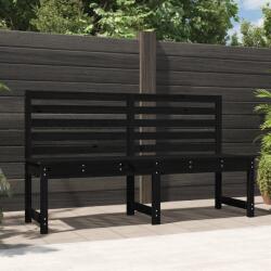 vidaXL Banca de gradina, negru, 157, 5 cm, lemn masiv de pin GartenMobel Dekor (824043)