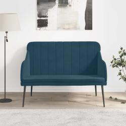 vidaXL Banca, albastru, 110x76x80 cm, catifea GartenMobel Dekor (351473)