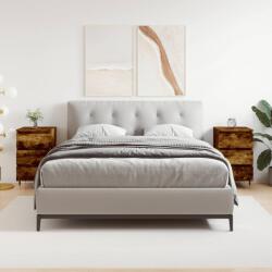 vidaXL Noptiere, 2 buc. , stejar fumuriu, 40x35x69 cm, lemn compozit GartenMobel Dekor (826919)