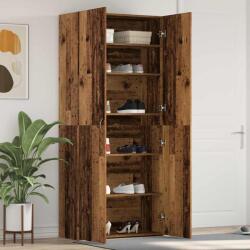 vidaXL Dulap pentru pantofi Maro 80 x 35.5 x 180 cm Lemn compozit GartenMobel Dekor (3333843) Pantofar