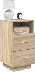 vidaXL Noptiera cu 2 sertare Stejar Sonoma 36x36x68 cm GartenMobel Dekor (858582)
