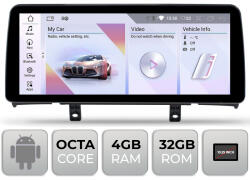 Edotec Navigatie dedicata BMW Seria 1 F20/F21 NBT, Android 10.25 inch, 4GB RAM, 32GB, 4G, Bluetooth (bm-6 10.25+nbt-10.254+64)