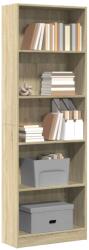 vidaXL Biblioteca, stejar sonoma, 60x24x176 cm, lemn prelucrat GartenMobel Dekor (857823) Biblioteca